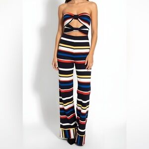 Shop 17 "70's Design" flare leg jumpsuit-S‎
